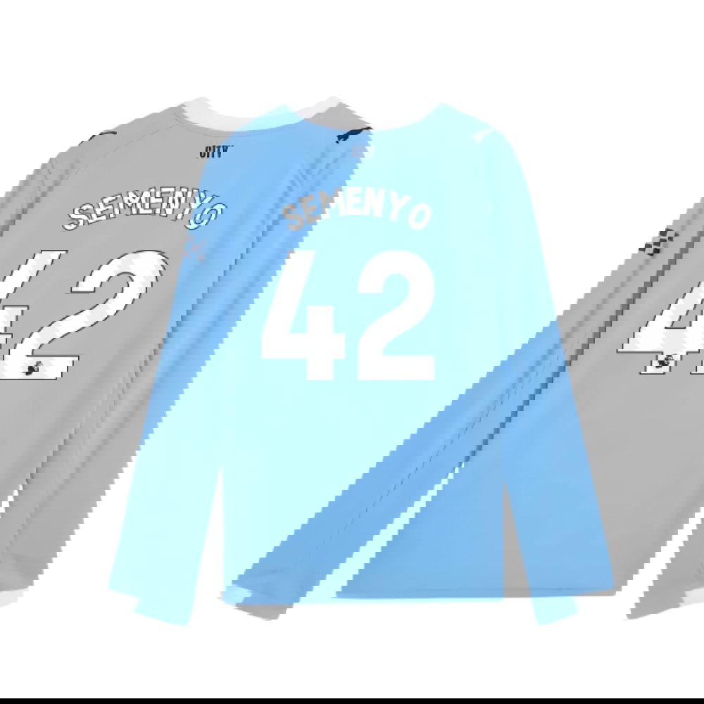 Fotbalové Dresy Manchester City Dlouhý Rukáv SEMENYO #42 Domácí Dres 2025-2026
