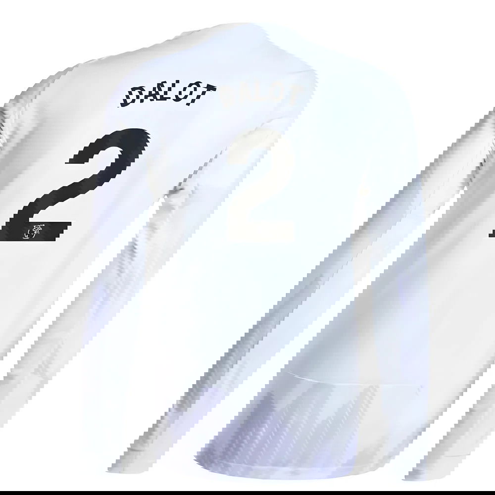 Fotbalové Dresy Manchester United Dlouhý Rukáv DALOT #2 Venkovní Dres 2025-2026