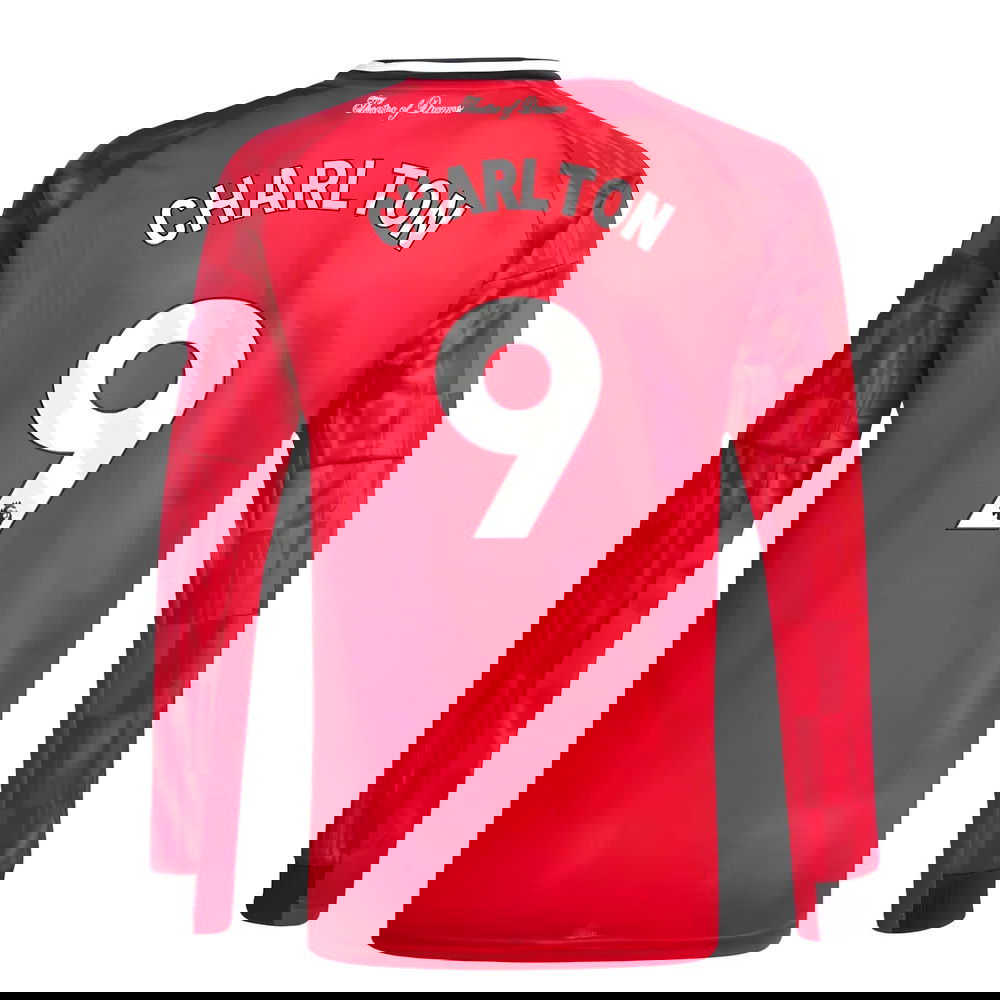 Fotbalové Dresy Manchester United Dlouhý Rukáv CHARLTON #9 Domácí Dres 2025-2026