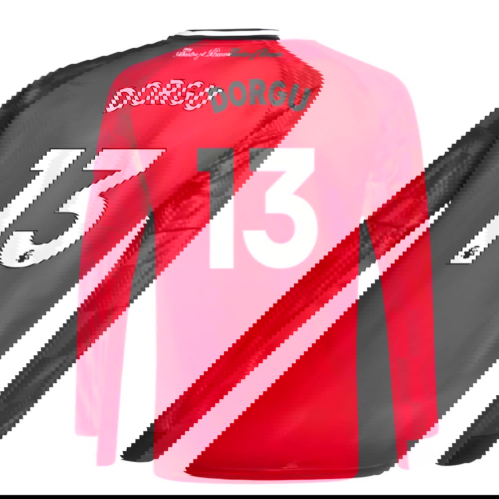 Fotbalové Dresy Manchester United Dlouhý Rukáv DORGU #13 Domácí Dres 2025-2026