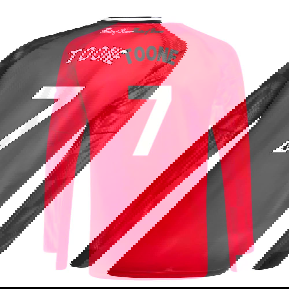 Fotbalové Dresy Manchester United Dlouhý Rukáv TOONE #7 Domácí Dres 2025-2026