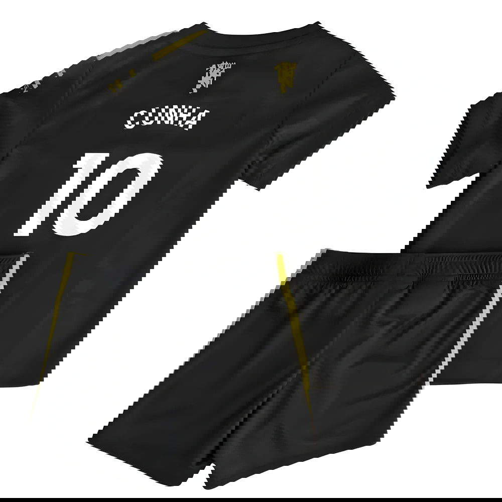 Fotbalové Dresy Manchester United Dětské CUNHA #10 Alternativní Dres 2025-2026