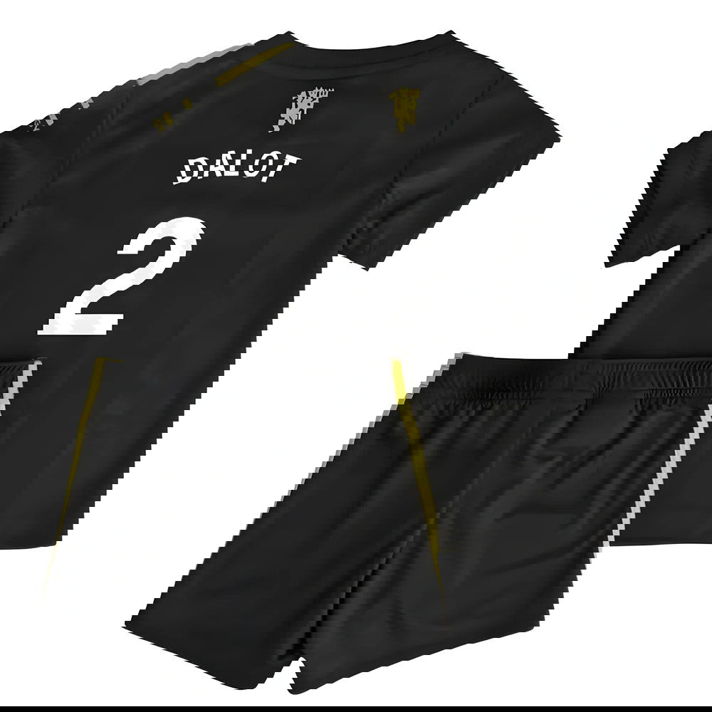 Fotbalové Dresy Manchester United Dětské DALOT #2 Alternativní Dres 2025-2026