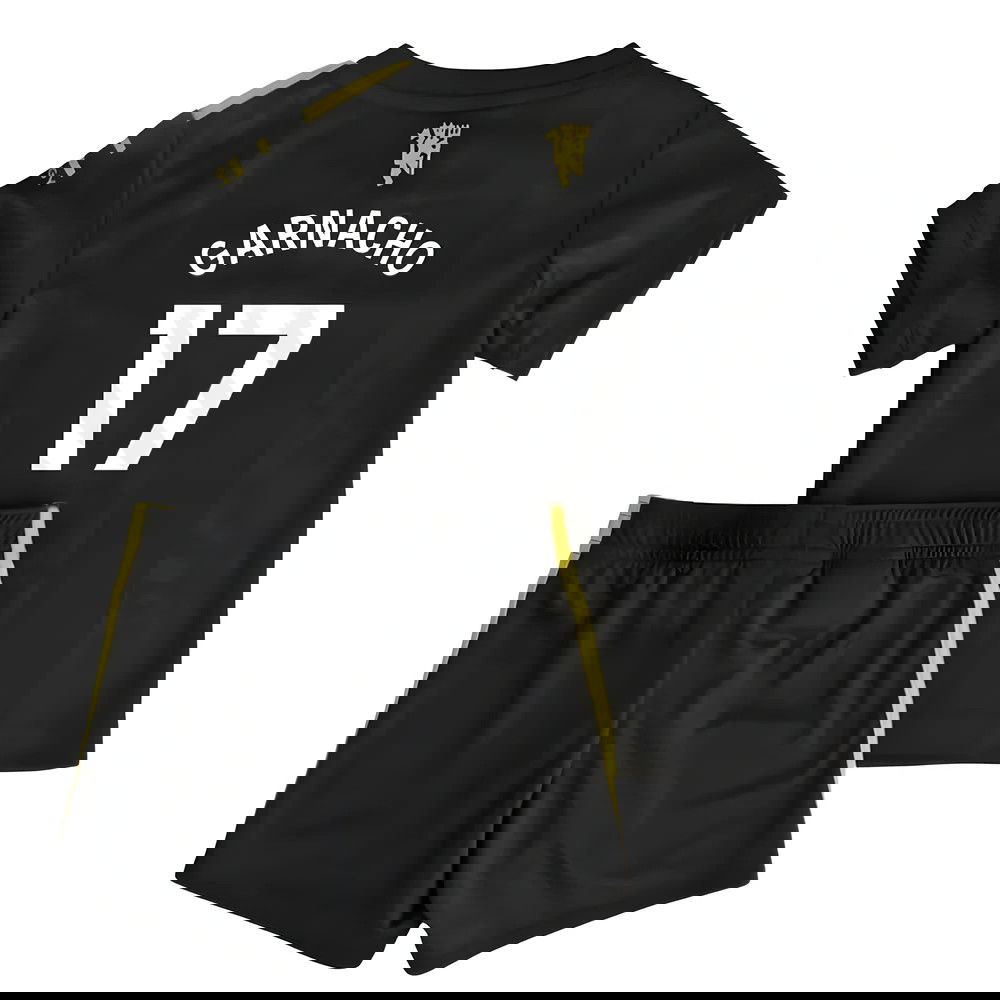 Fotbalové Dresy Manchester United Dětské GARNACHO #17 Alternativní Dres 2025-2026