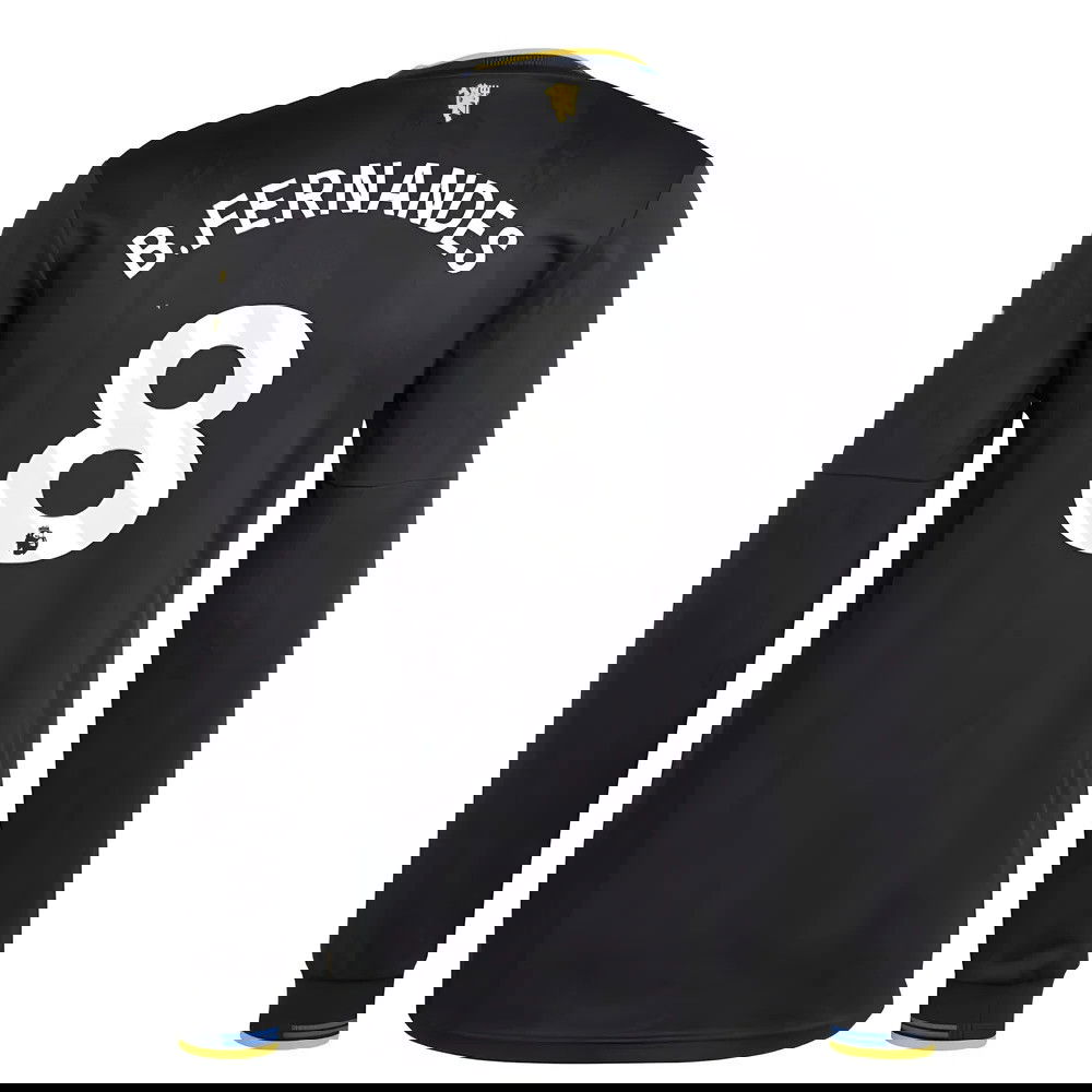 Fotbalové Dresy Manchester United Dlouhý Rukáv BFERNANDES #8 Alternativní Dres 2025-2026