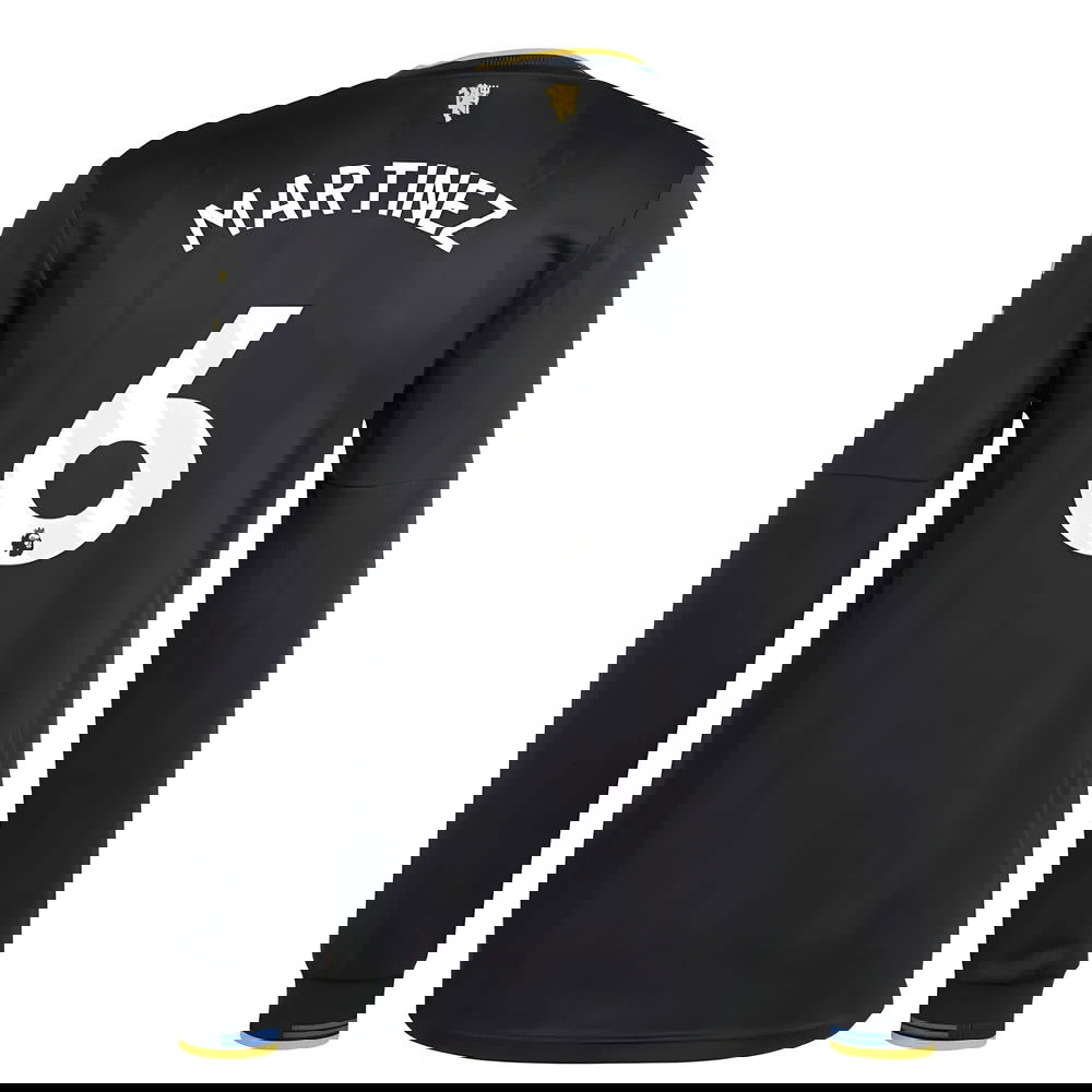 Fotbalové Dresy Manchester United Dlouhý Rukáv MARTINEZ #6 Alternativní Dres 2025-2026