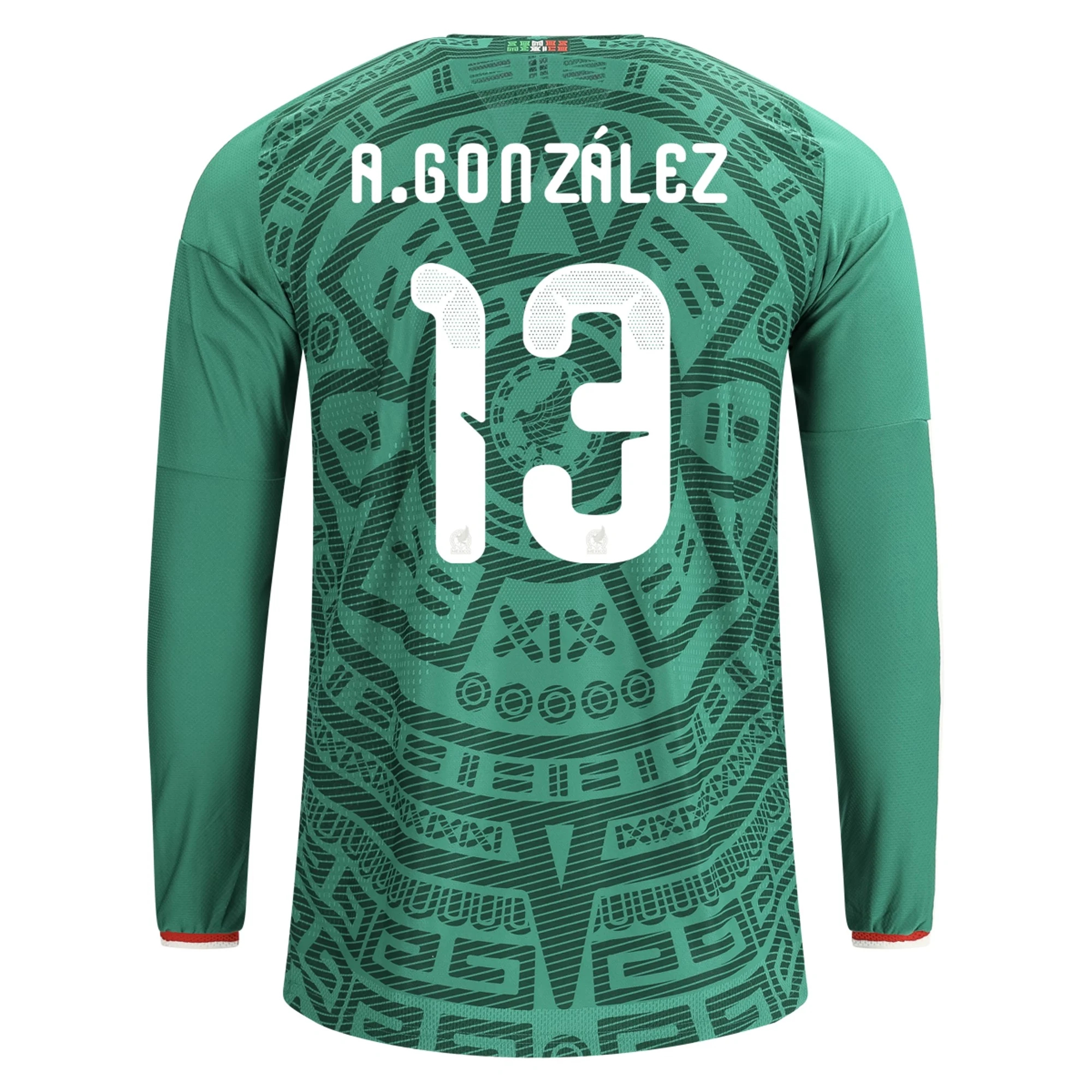 Fotbalové Dresy Mexiko Dlouhý Rukáv A GONZAELZ #13 Domácí Dres Mistrovství světa 2026