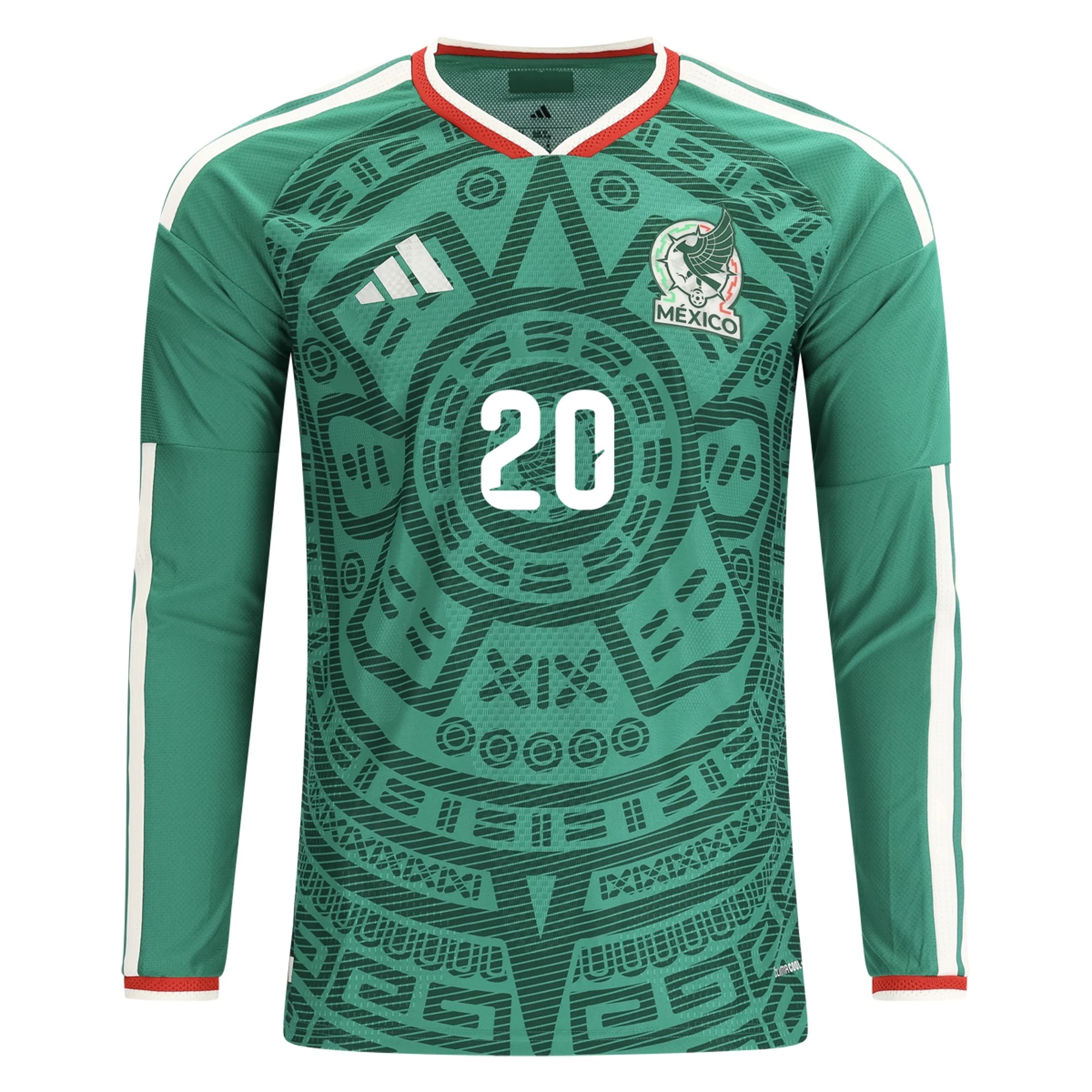 prodej Fotbalové Dresy Mexiko Dlouhý Rukáv HENRY MARTIN #20 Domácí Dres Mistrovství světa 2026 fanshop