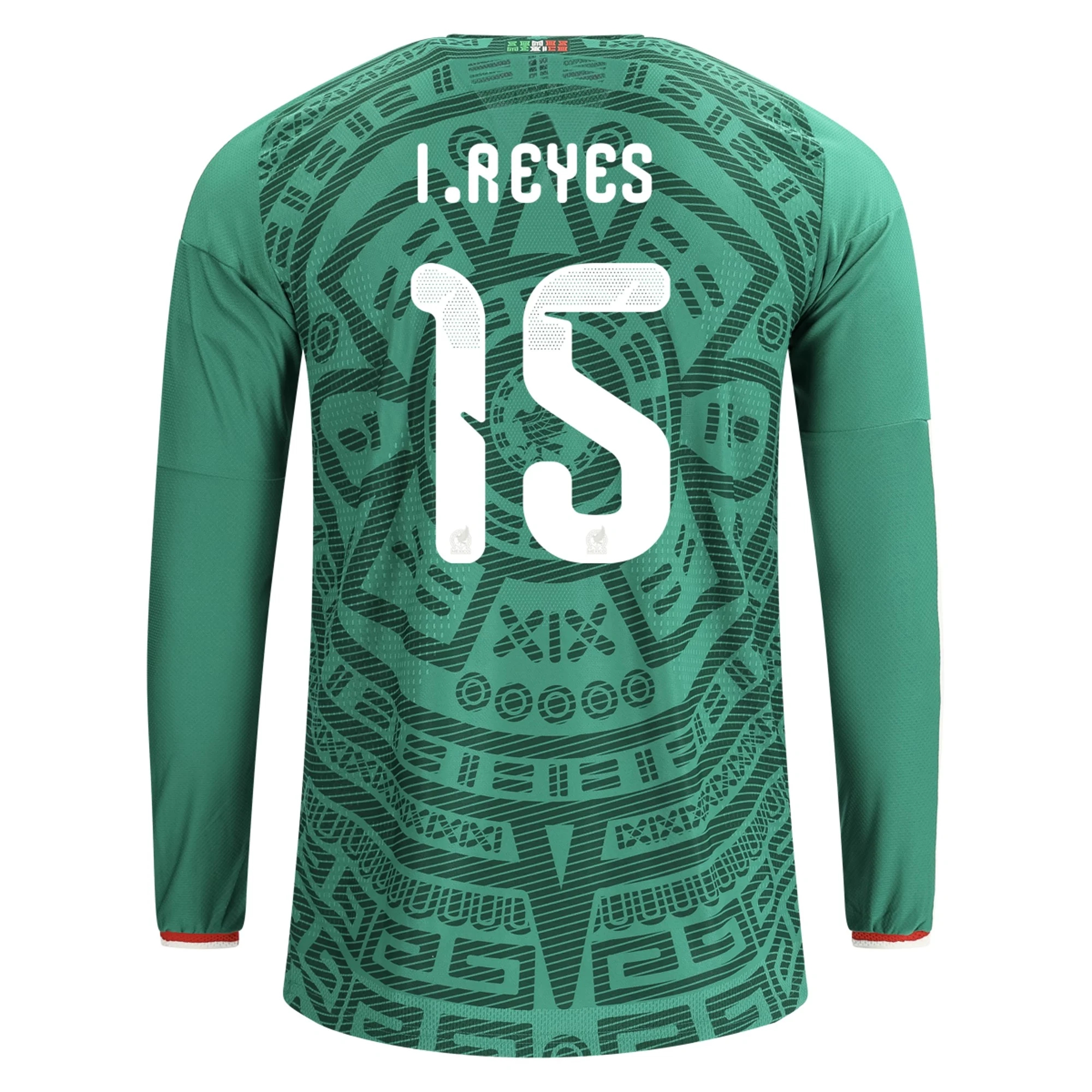 Fotbalové Dresy Mexiko Dlouhý Rukáv ISRAEL REYES #15 Domácí Dres Mistrovství světa 2026