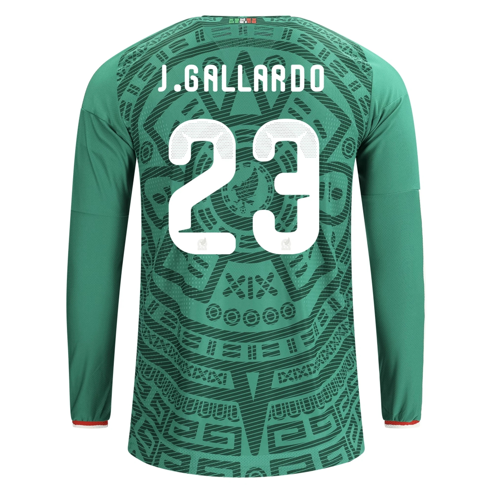 Fotbalové Dresy Mexiko Dlouhý Rukáv J GALLARDO #23 Domácí Dres Mistrovství světa 2026