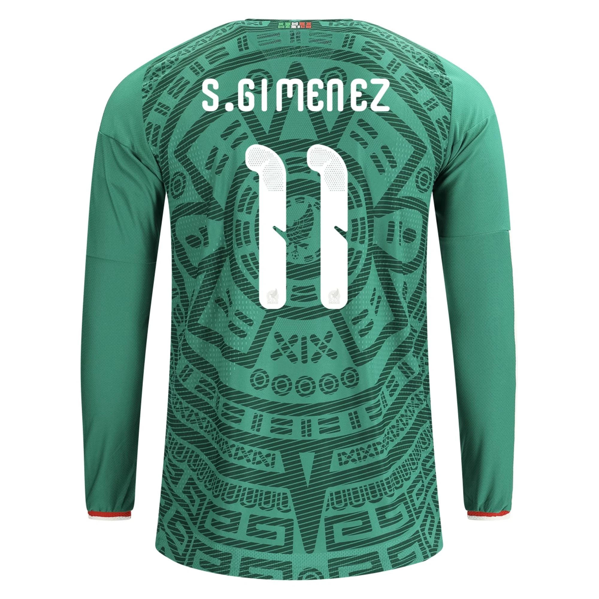 Fotbalové Dresy Mexiko Dlouhý Rukáv SANTIAGO GIMENEZ #11 Domácí Dres Mistrovství světa 2026