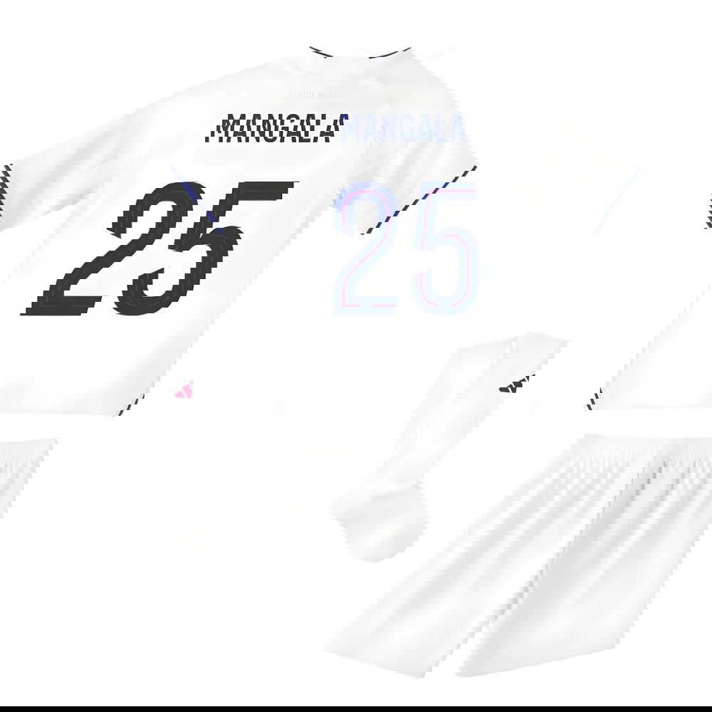 Fotbalové Dresy Olympique Lyonnais Dětské MANGALA #25 Domácí Dres 2025-2026