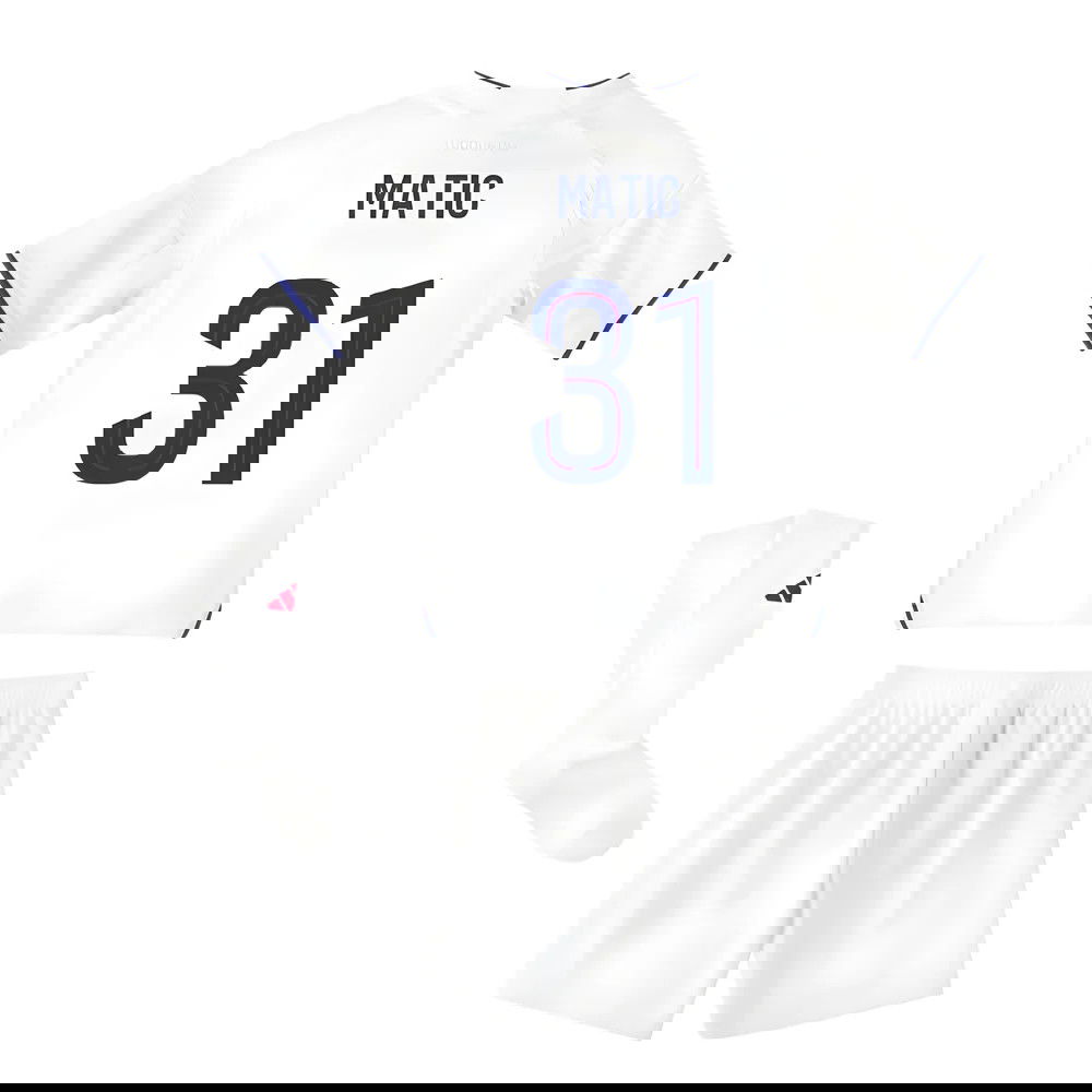 Fotbalové Dresy Olympique Lyonnais Dětské MATIC #31 Domácí Dres 2025-2026