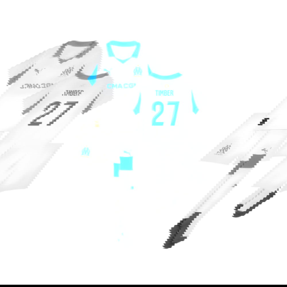 Fotbalové Dresy Olympique De Marseille Dětské TIMBER #27 Domácí Dres 2025-2026