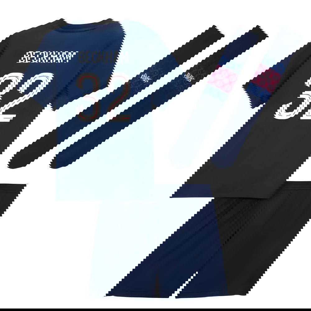 Fotbalové Dresy Paris Saint Germain PSG Dětské BECKHAM #32 Domácí Dres 2025-2026
