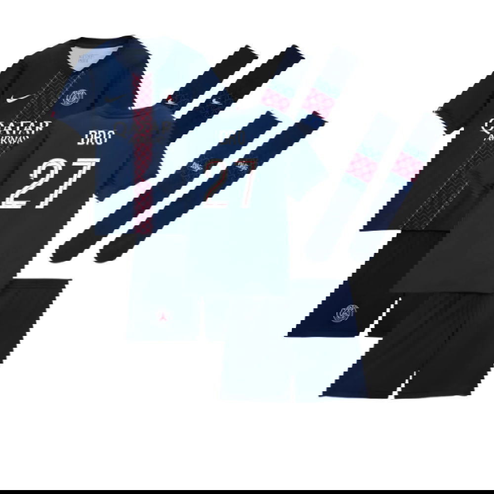 Fotbalové Dresy Paris Saint Germain PSG Dětské DRO #27 Domácí Dres 2025-2026