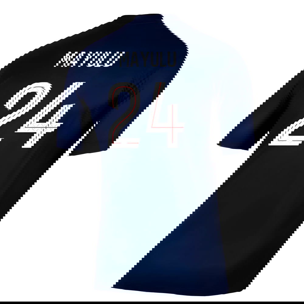 Fotbalové Dresy Paris Saint Germain PSG MAYULU #24 Domácí Dres 2025-2026