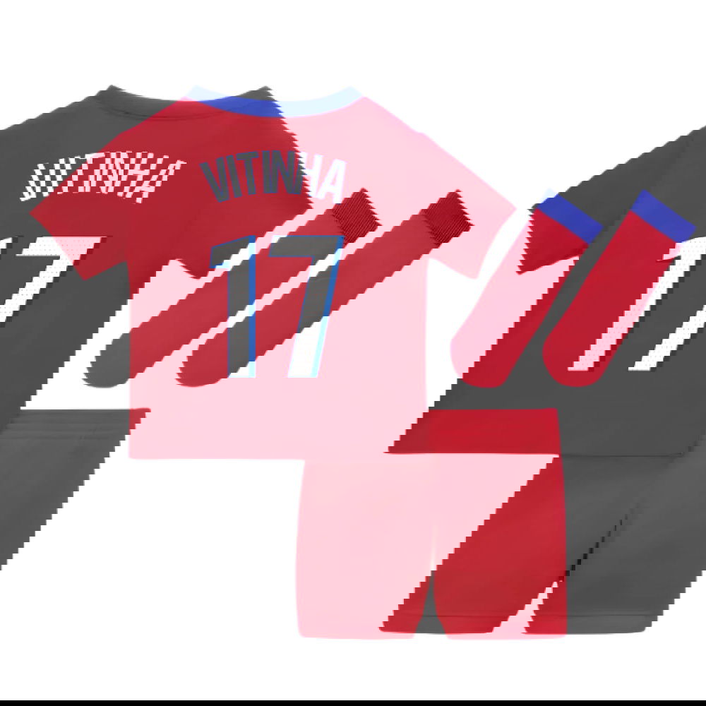 Fotbalové Dresy Paris Saint Germain PSG Dětské VITINHA #17 Alternativní Dres 2025-2026