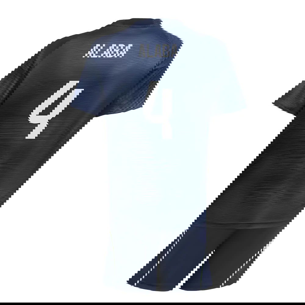 Fotbalové Dresy FC Real Madrid Dětské ALABA #4 Venkovní Dres 2025-2026