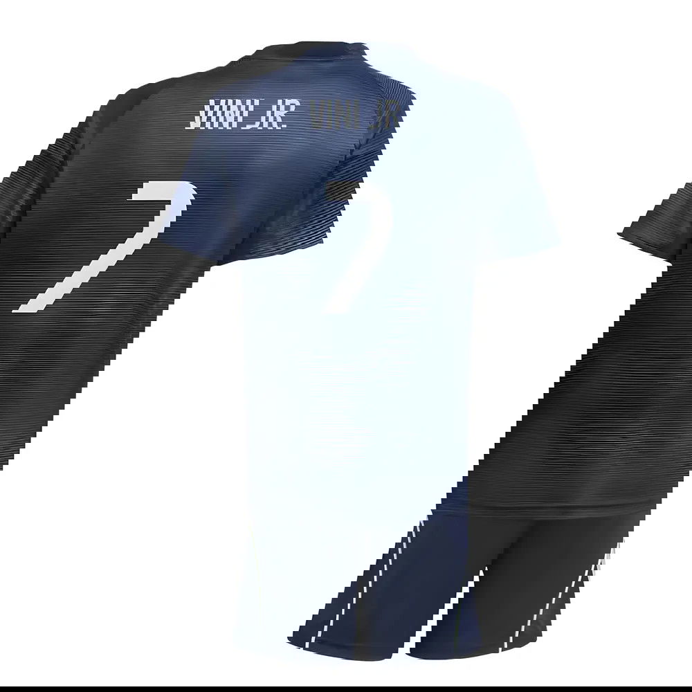 Fotbalové Dresy FC Real Madrid Dětské VINI JR #7 Venkovní Dres 2025-2026