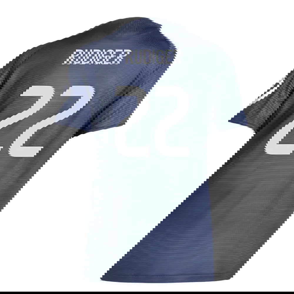 Fotbalové Dresy FC Real Madrid Dámské RUDIGER #22 Venkovní Dres 2025-2026