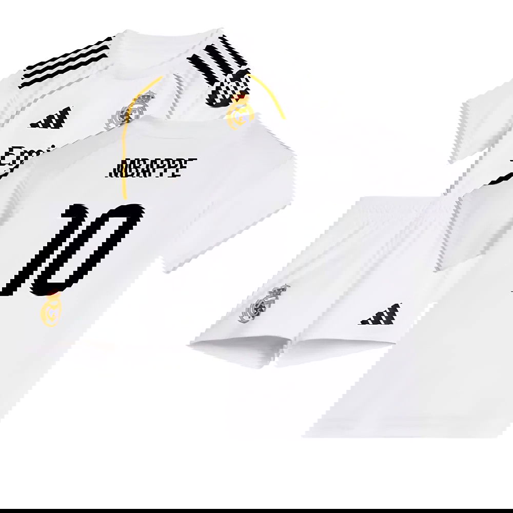 Fotbalové Dresy FC Real Madrid Dětské MBAPPE #10 Domácí Dres 2025-2026