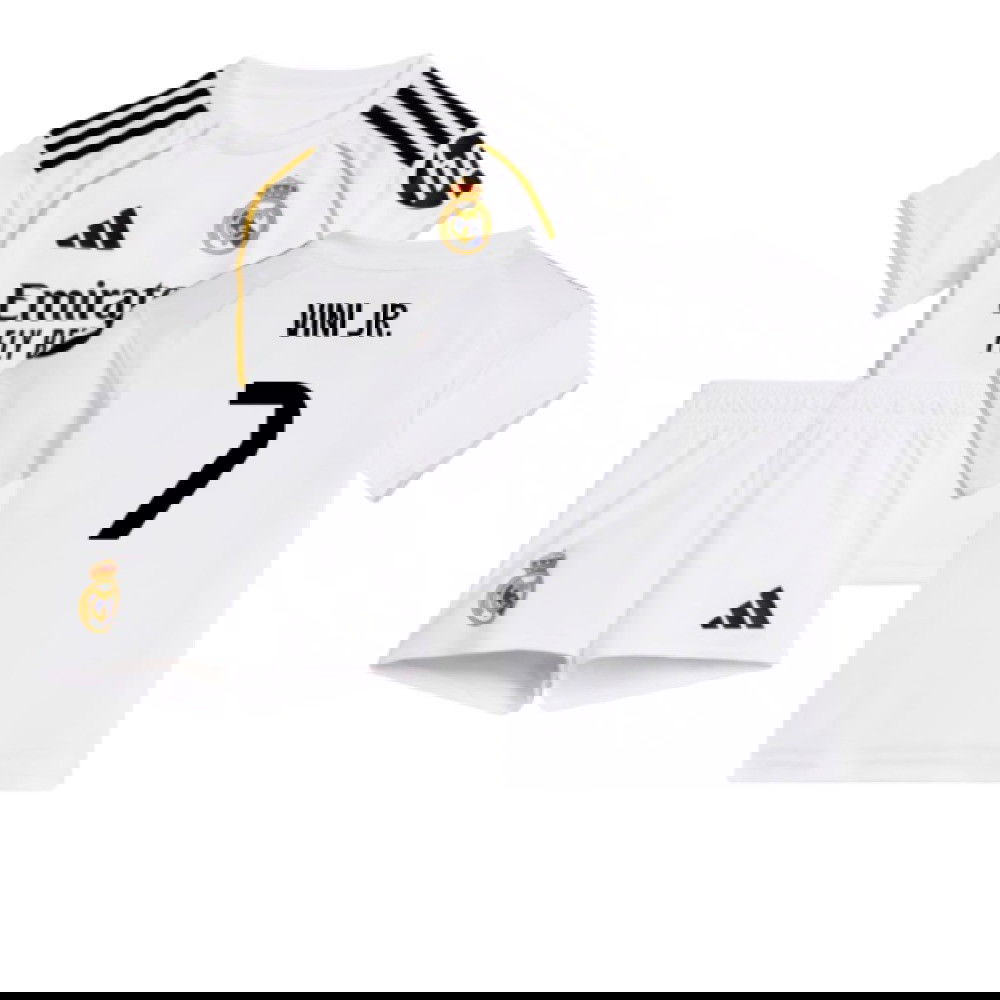 Fotbalové Dresy FC Real Madrid Dětské VINI JR #7 Domácí Dres 2025-2026