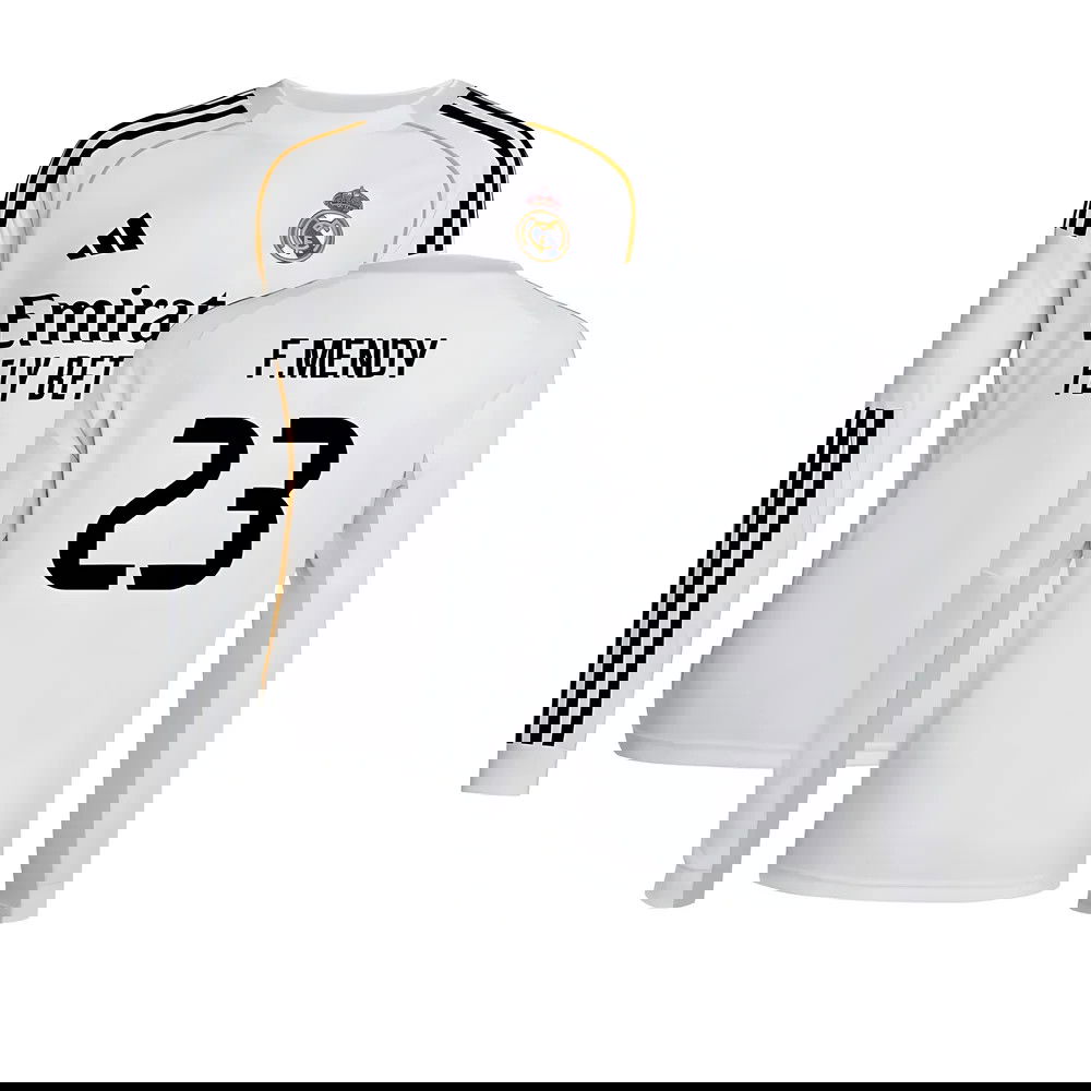 Fotbalové Dresy FC Real Madrid Dlouhý Rukáv FMENDY #23 Domácí Dres 2025-2026