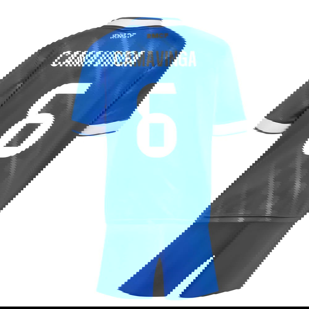 Fotbalové Dresy FC Real Madrid Dětské CAMAVINGA #6 Alternativní Dres 2025-2026