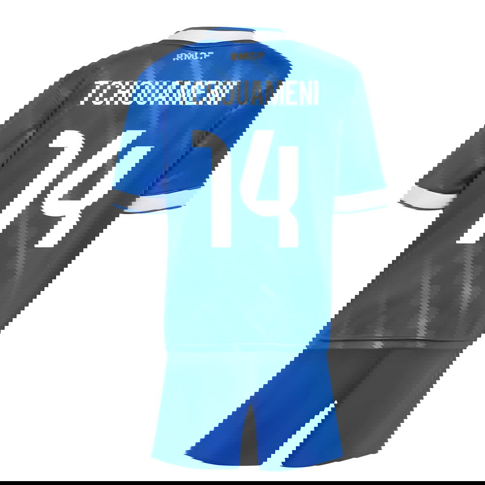 Fotbalové Dresy FC Real Madrid Dětské TCHOUAMENI #14 Alternativní Dres 2025-2026