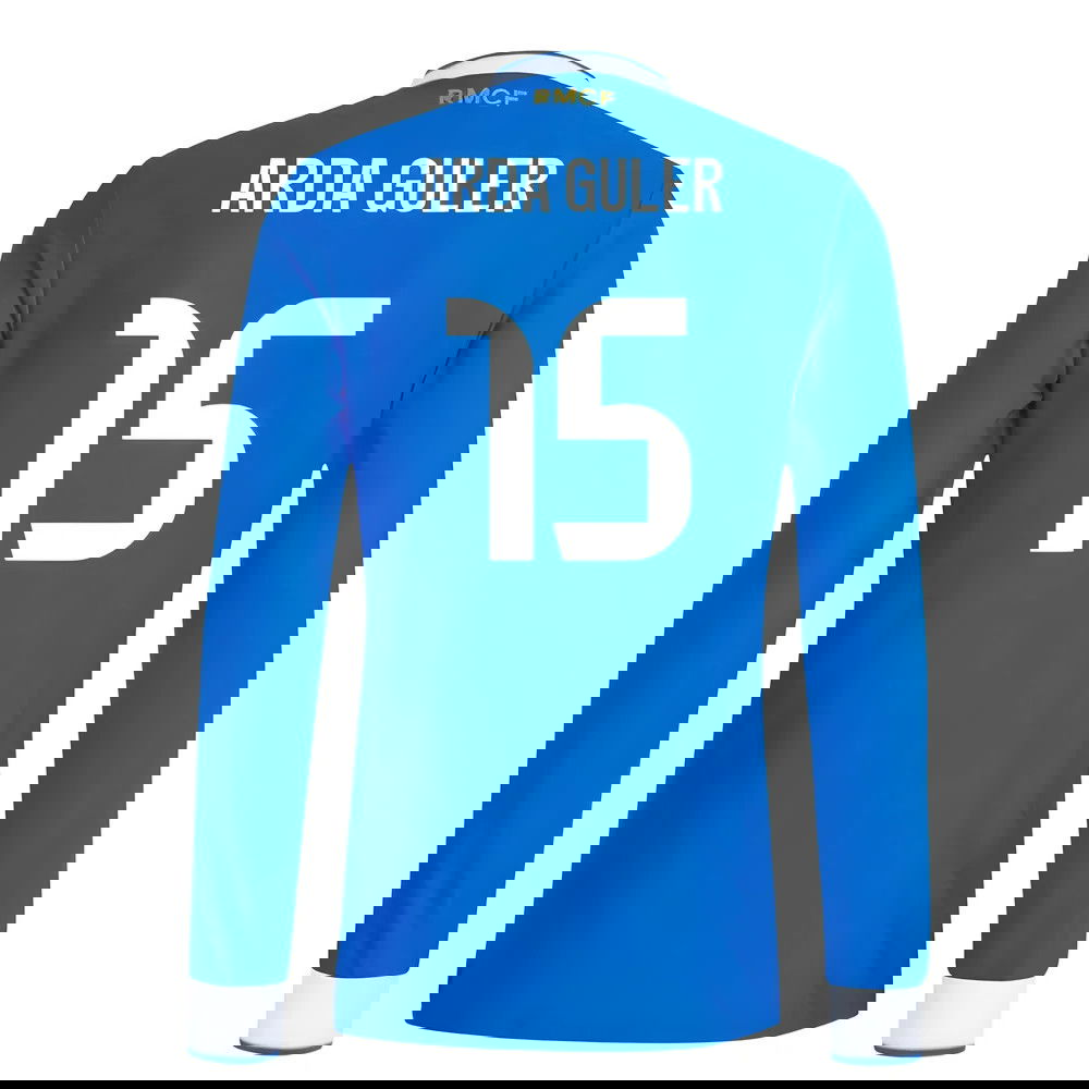 Fotbalové Dresy FC Real Madrid Dlouhý Rukáv ARDA GULER #15 Alternativní Dres 2025-2026