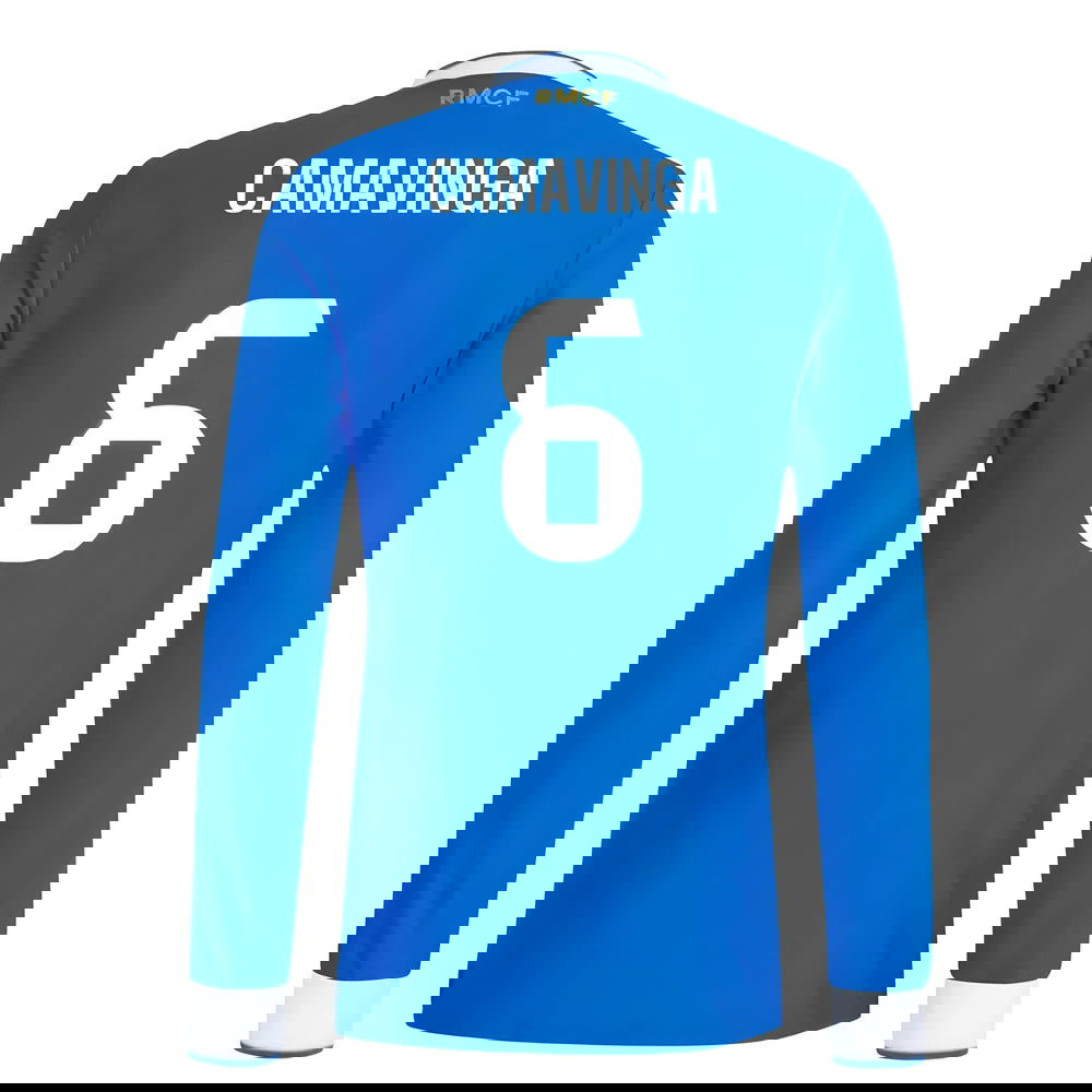 Fotbalové Dresy FC Real Madrid Dlouhý Rukáv CAMAVINGA #6 Alternativní Dres 2025-2026