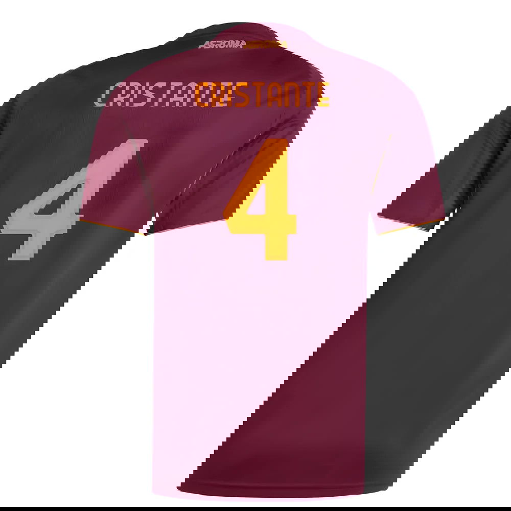 Fotbalové Dresy AS Roma CRISTANTE #4 Domácí Dres 2025-2026