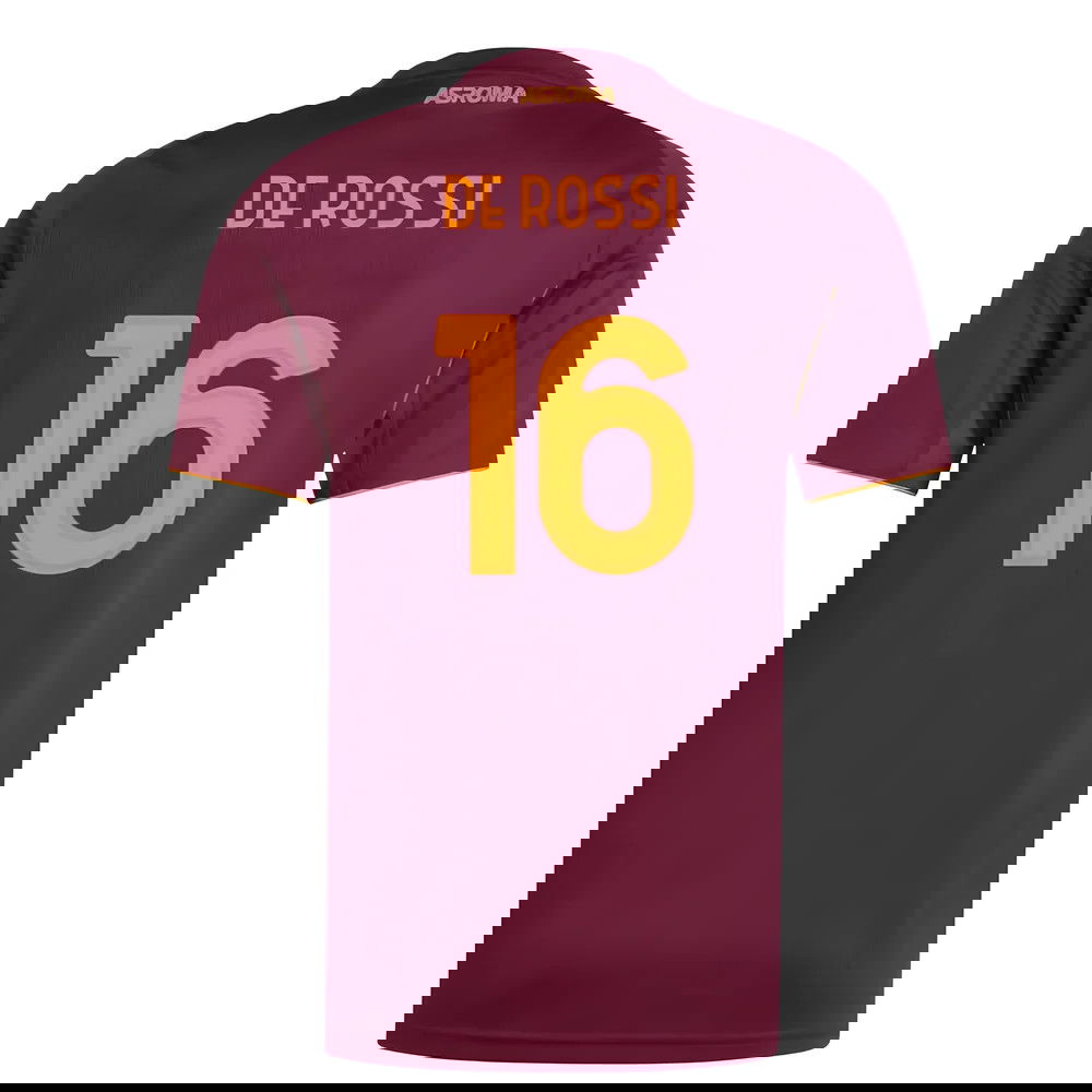 Fotbalové Dresy AS Roma DE ROSSI #16 Domácí Dres 2025-2026
