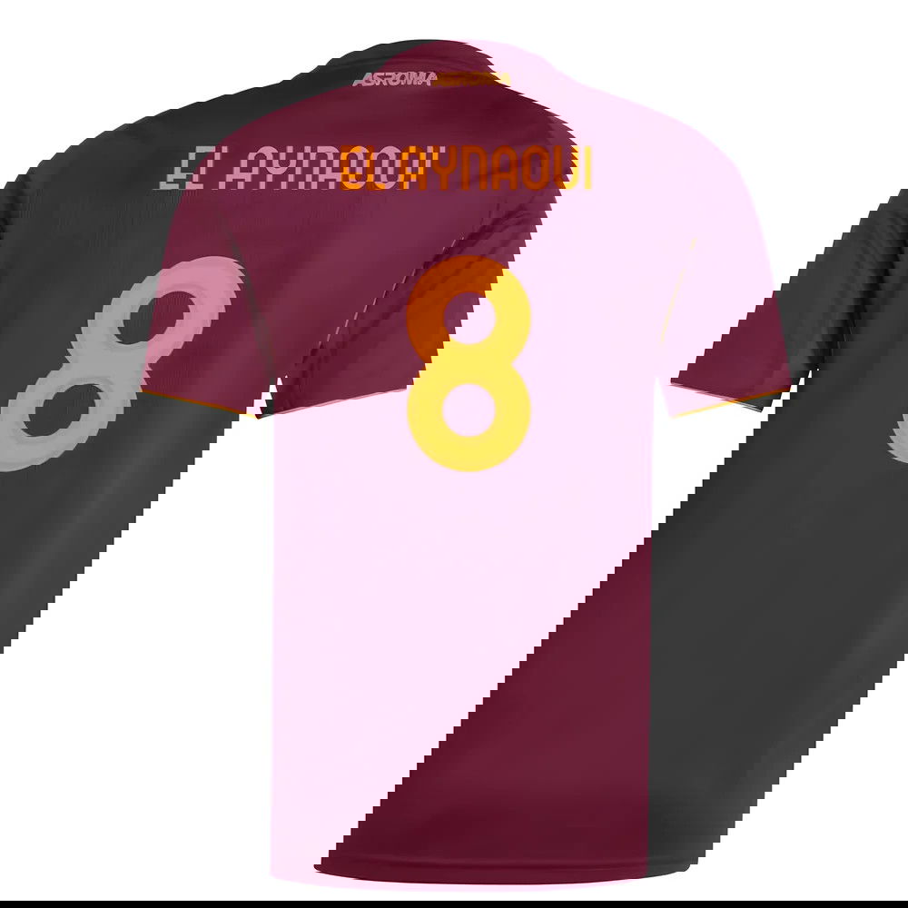 Fotbalové Dresy AS Roma EL AYNAOUI #8 Domácí Dres 2025-2026