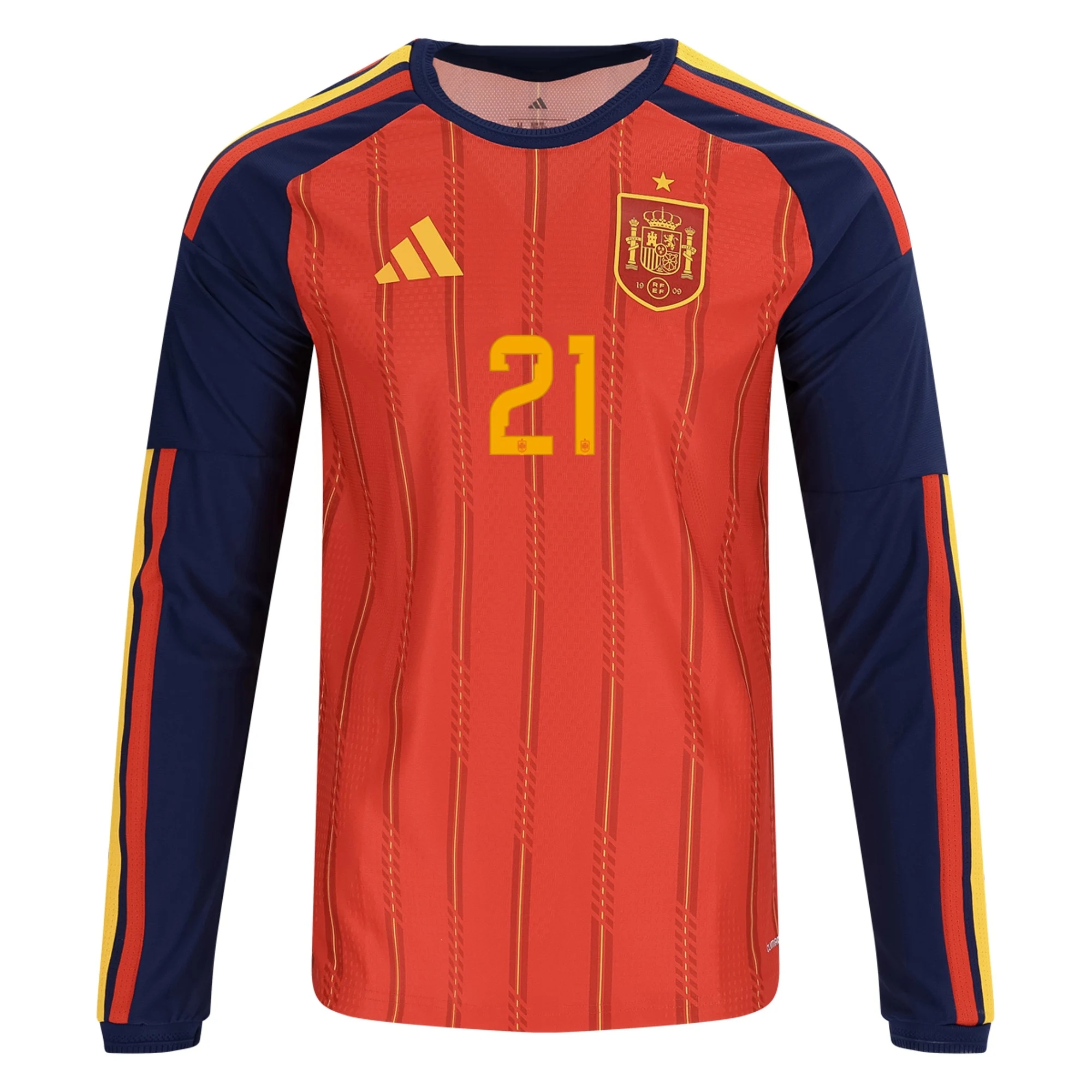 levně Fotbalové Dresy Španělsko Dlouhý Rukáv MIKEL OYARZABAL #21 Domácí Dres Mistrovství světa 2026 online