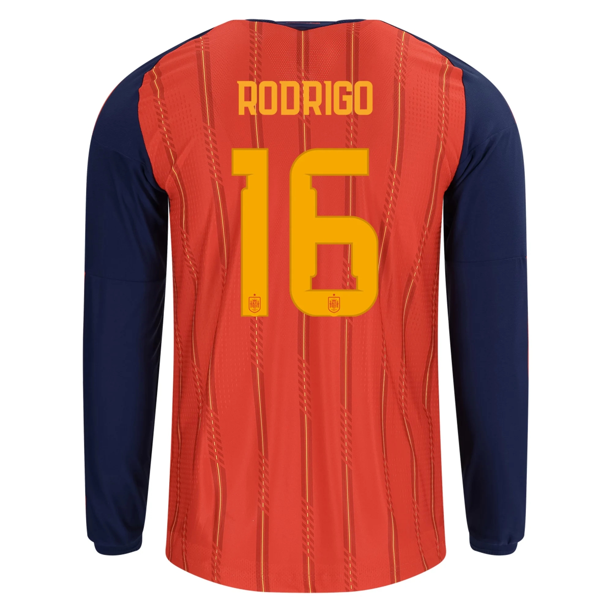 Fotbalové Dresy Španělsko Dlouhý Rukáv RODRI #16 Domácí Dres Mistrovství světa 2026