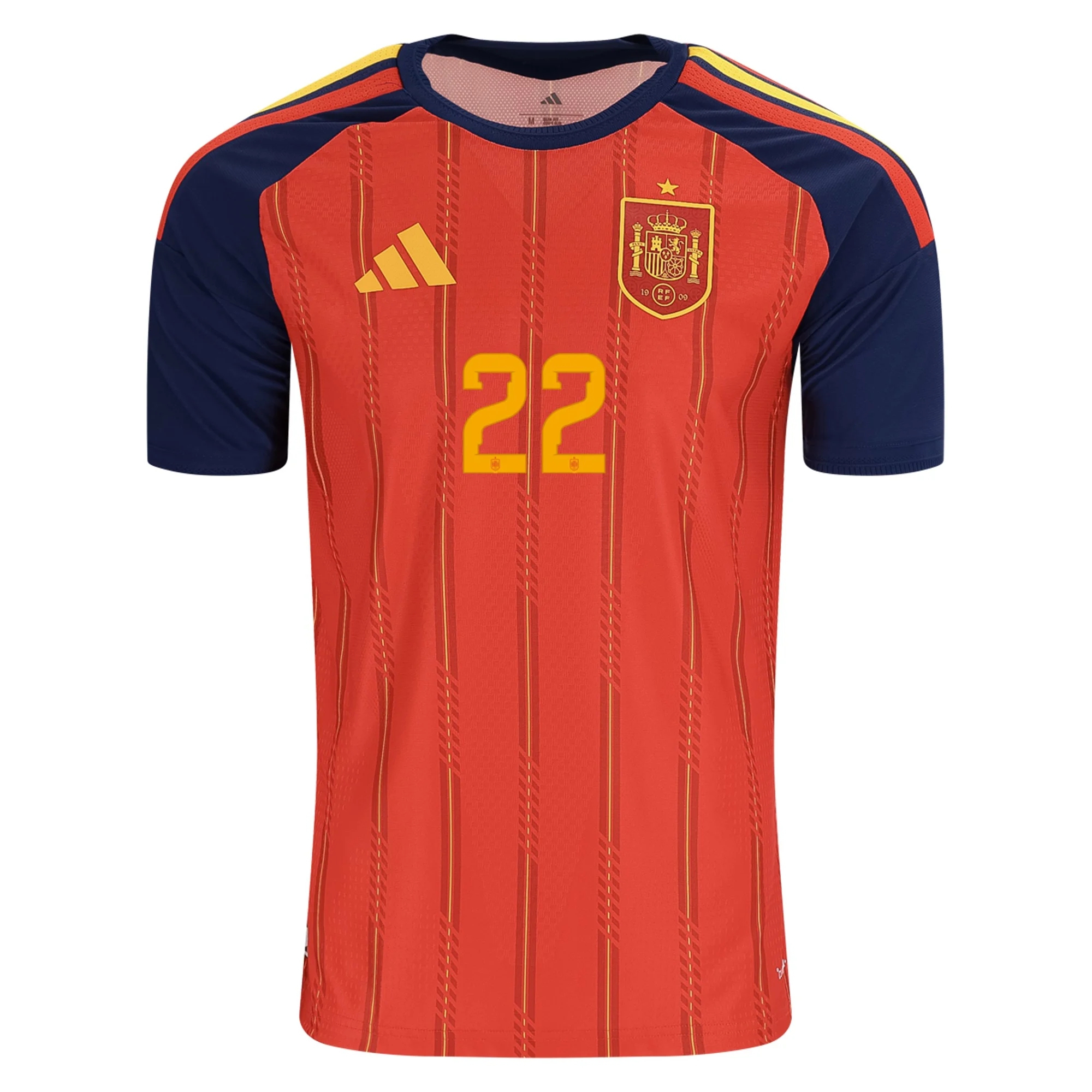 retro Fotbalové Dresy Španělsko MARC CUCURELLA #22 Domácí Dres Mistrovství světa 2026 na zakázku
